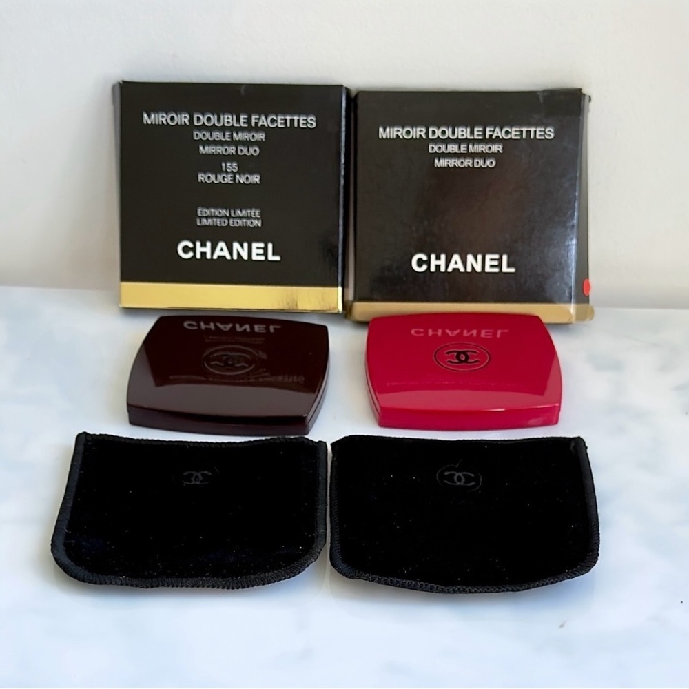 CHANEL Limited Double Facettes Mirror Compact, Nail File, Key Chain Gift Set NEW - Picture 11 of 13